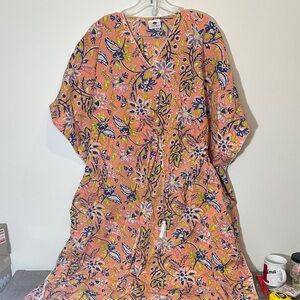 Cotton Kaftan House Dress Swim Beach Pool Coverup